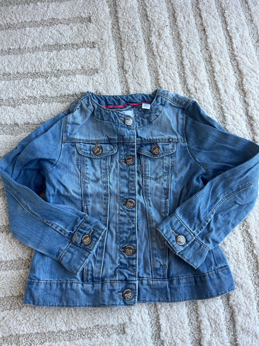 Veste en jean bleu intérieur étoiles Okaïdi - 5 ans