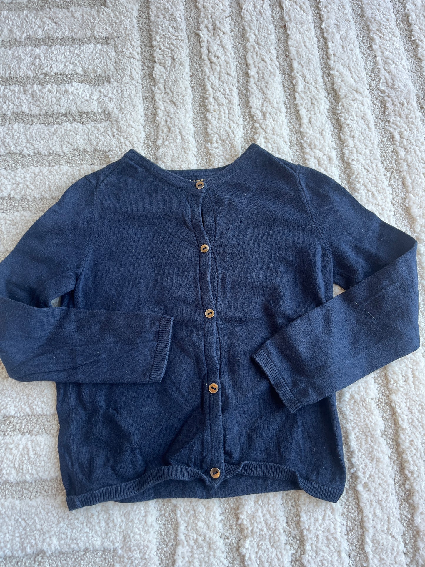 Cardigan à manches longues bleu marine - 6 ans