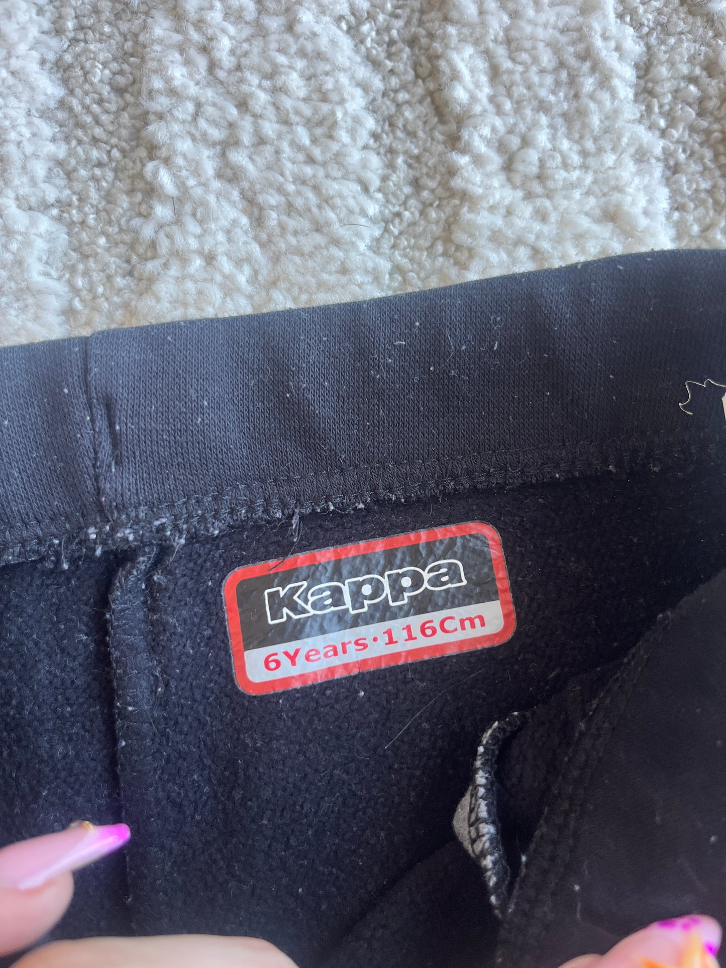 Jogging noir Kappa - 6 ans
