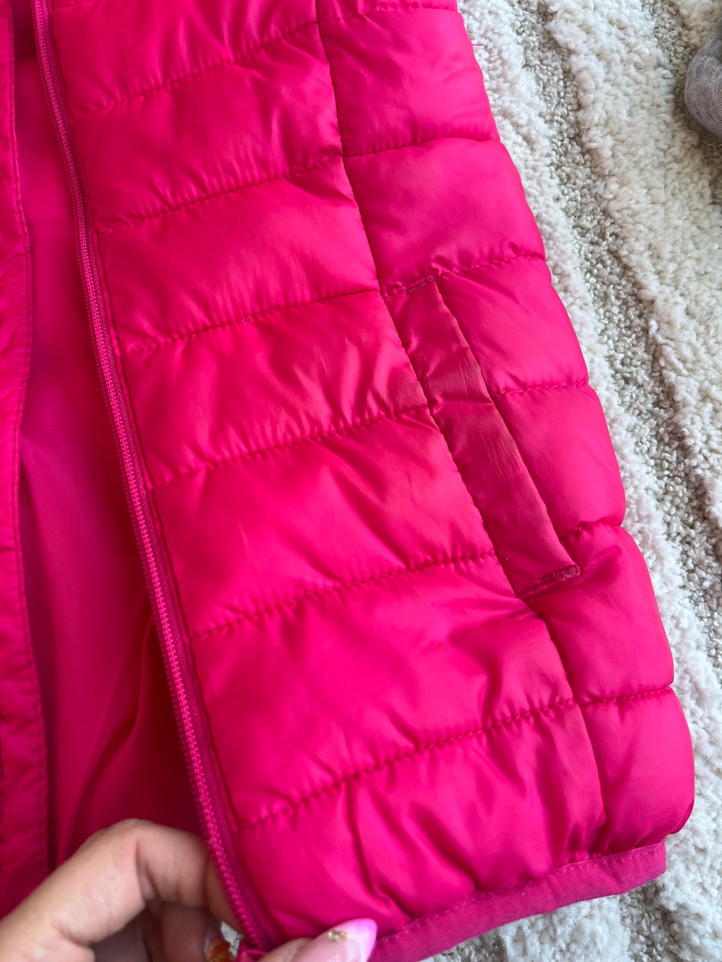 Doudoune sans manches matelassée rose - 6 ans