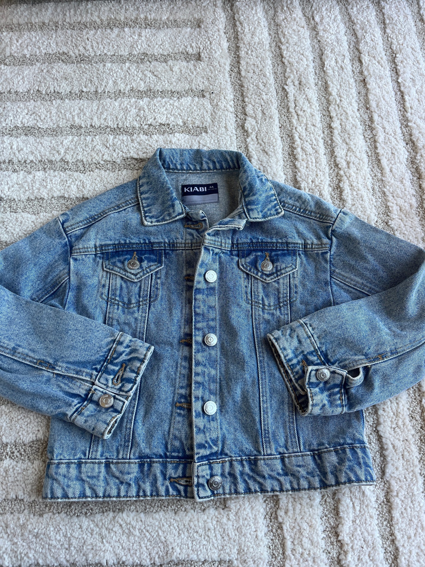Veste en jean bleu clair Kiabi - 6 ans