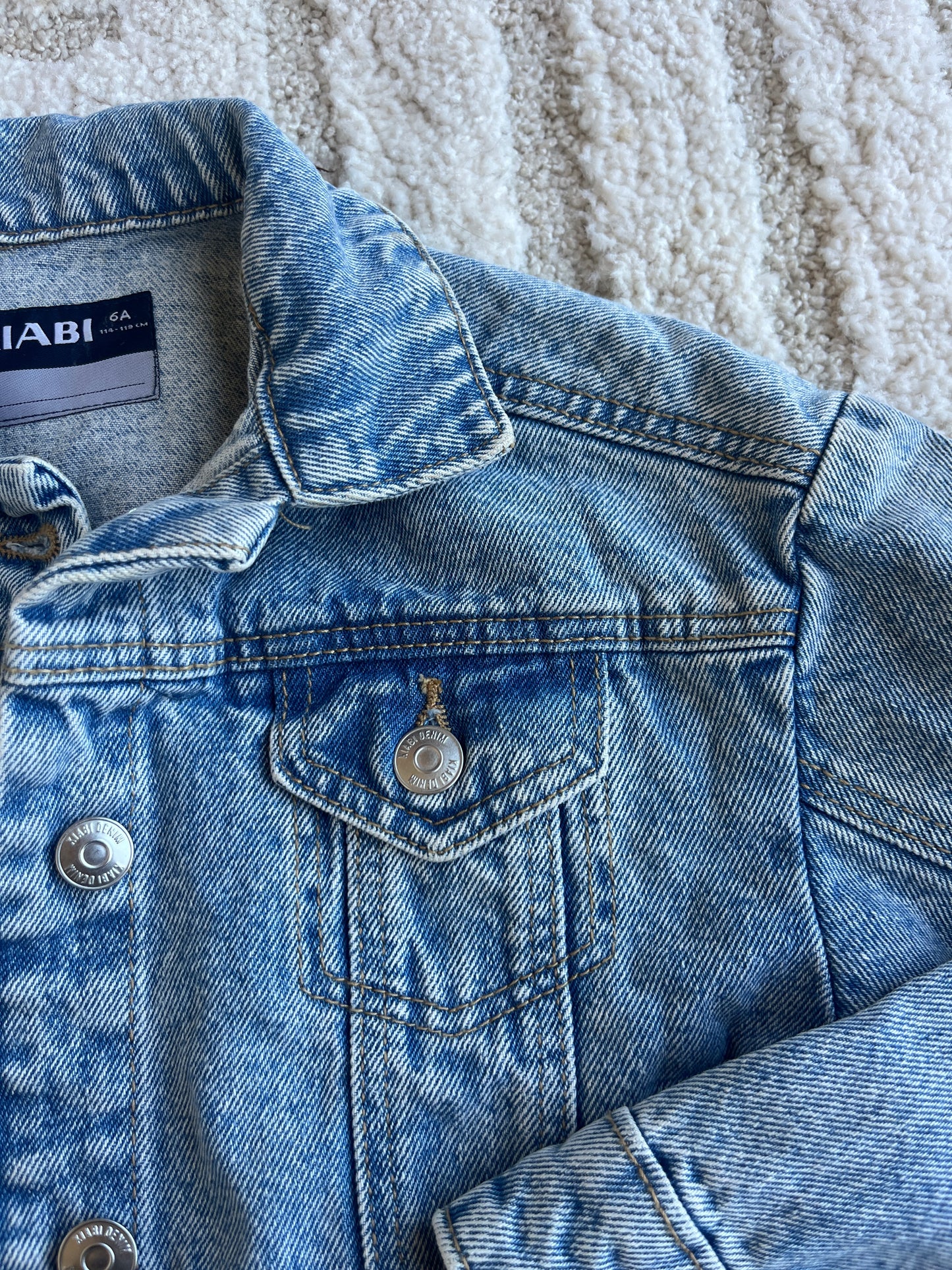 Veste en jean bleu clair Kiabi - 6 ans