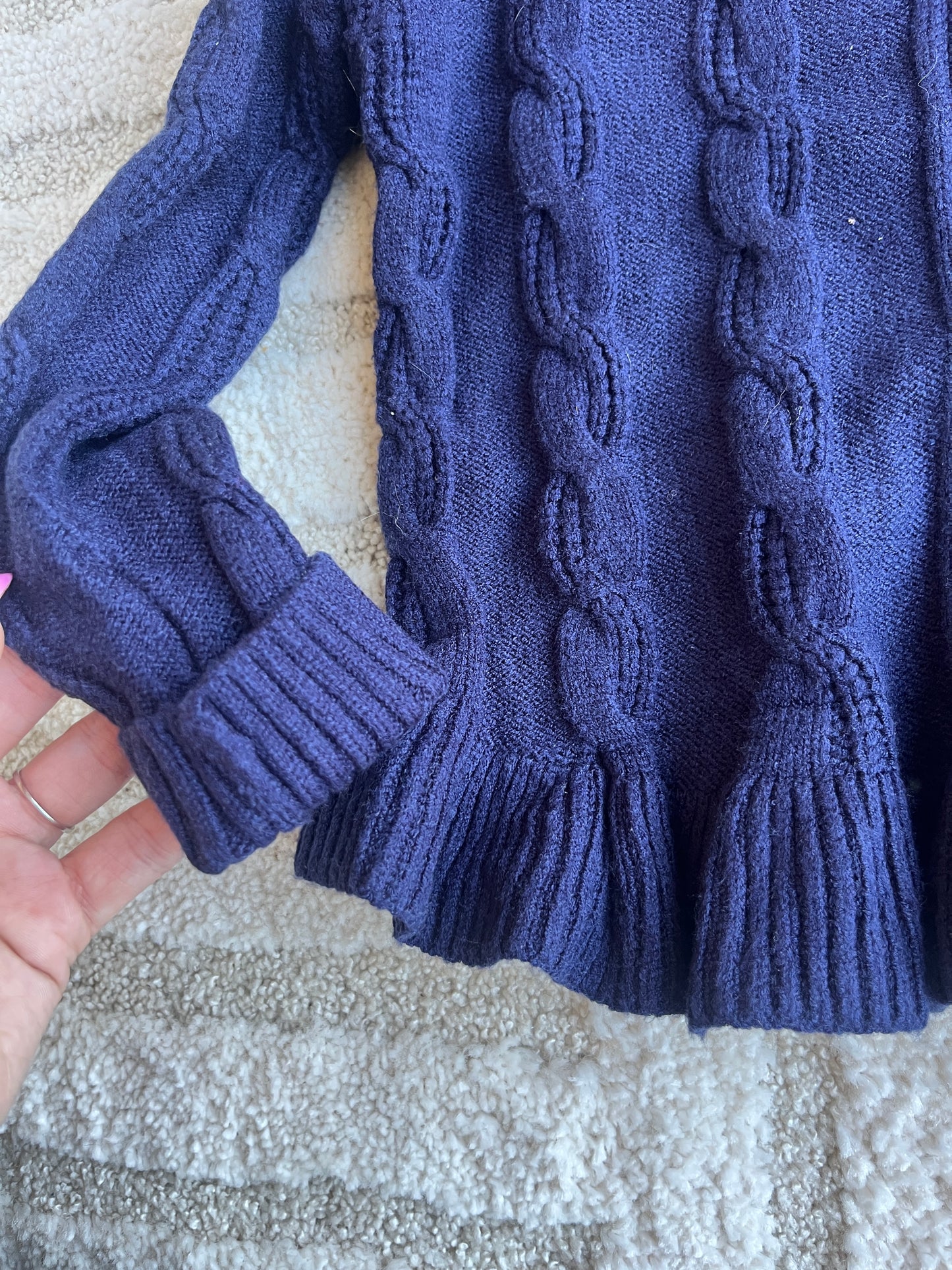 Cardigan bleu en maille chic Original Marines - 7/8 ans