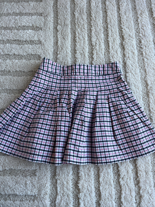 Jupe écolière à carreaux rose - 7/8 ans (128 cm)