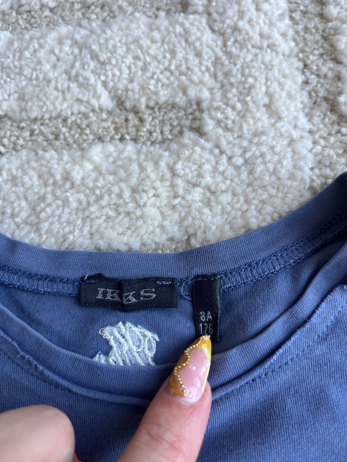 T-shirt à manches longues bleu IKKS - 8 ans