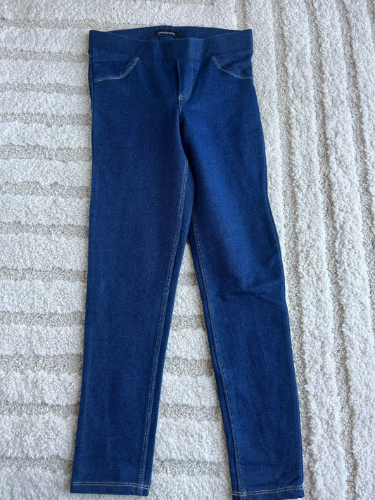 Jegging en jersey bleu - 8 ans