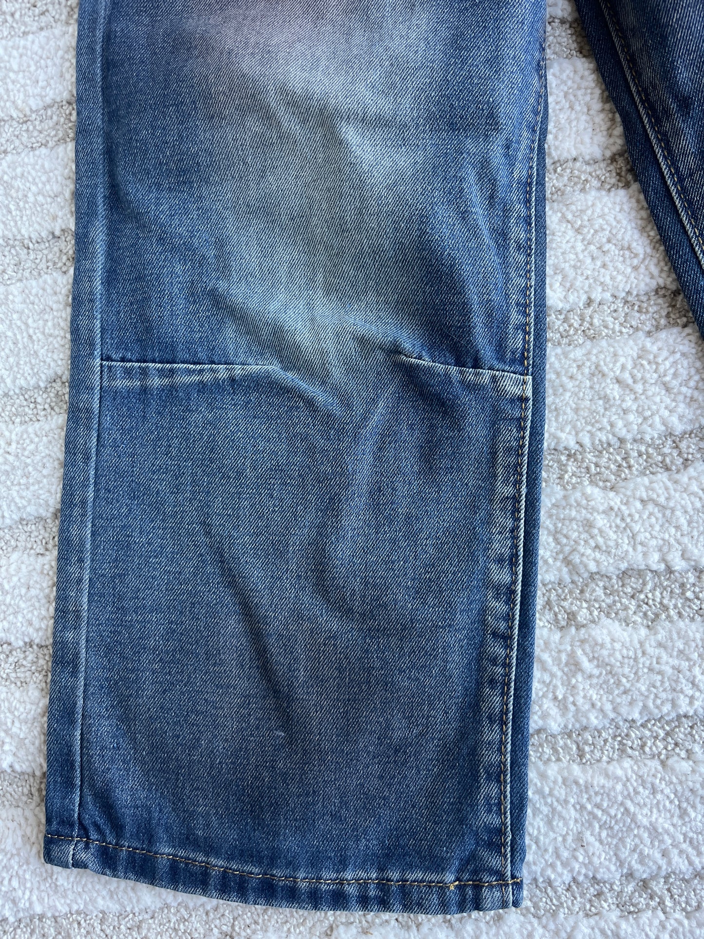 Jean large effet délavé/sale avec coutures apparentes - 6 ans