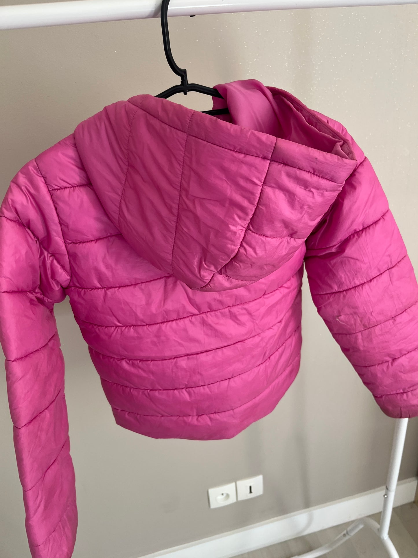 Doudoune matelassée rose à capuche Only - 9 ans