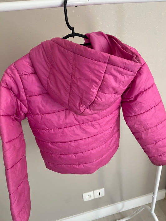 Doudoune matelassée rose à capuche Only - 9 ans