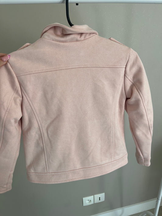 Veste à manches longues en daim rose Lili Marelle - 8 ans