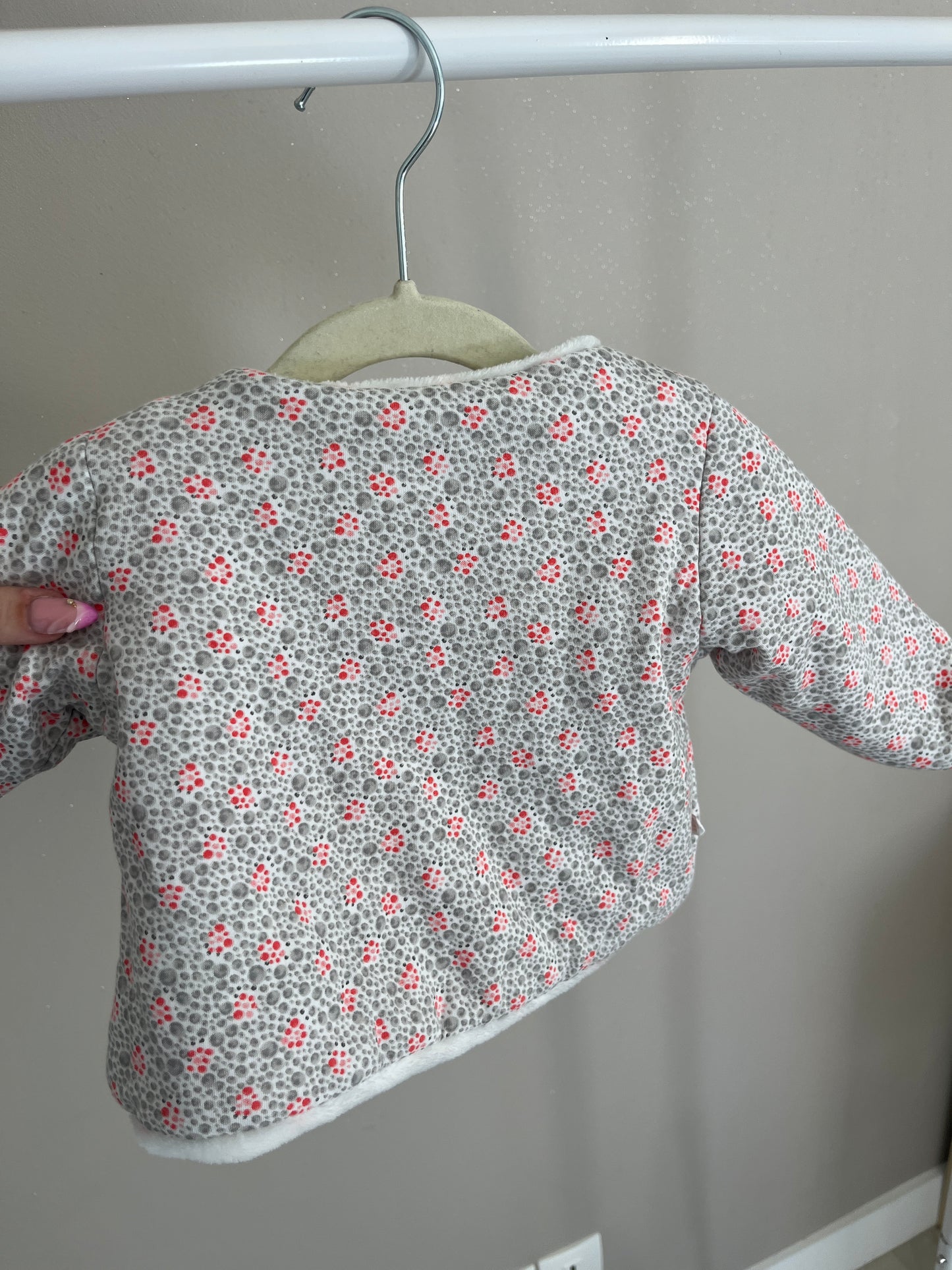 Veste à manches longues réversible Obaïbi - 6 mois