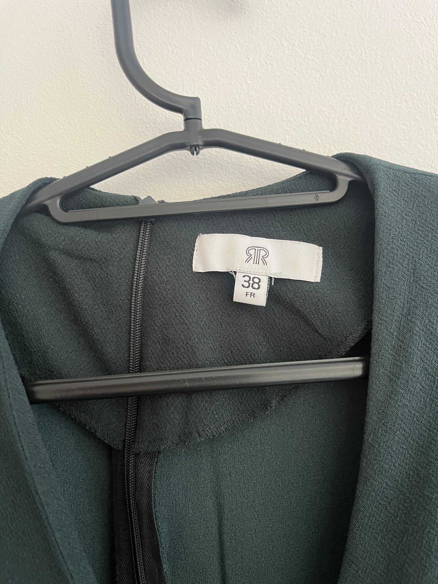 Robe mi-longue portefeuille vert sapin La Redoute - 38