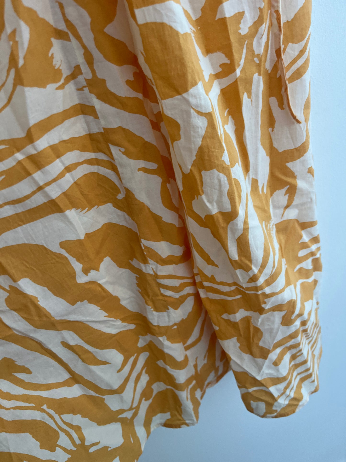 Robe légère à bretelles motif zèbre orange et blanc H&M - 36