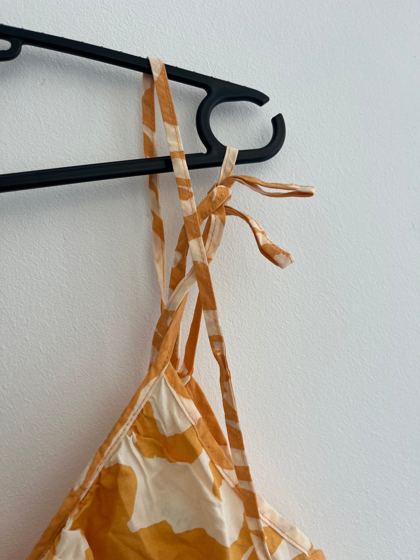 Robe légère à bretelles motif zèbre orange et blanc H&M - 36