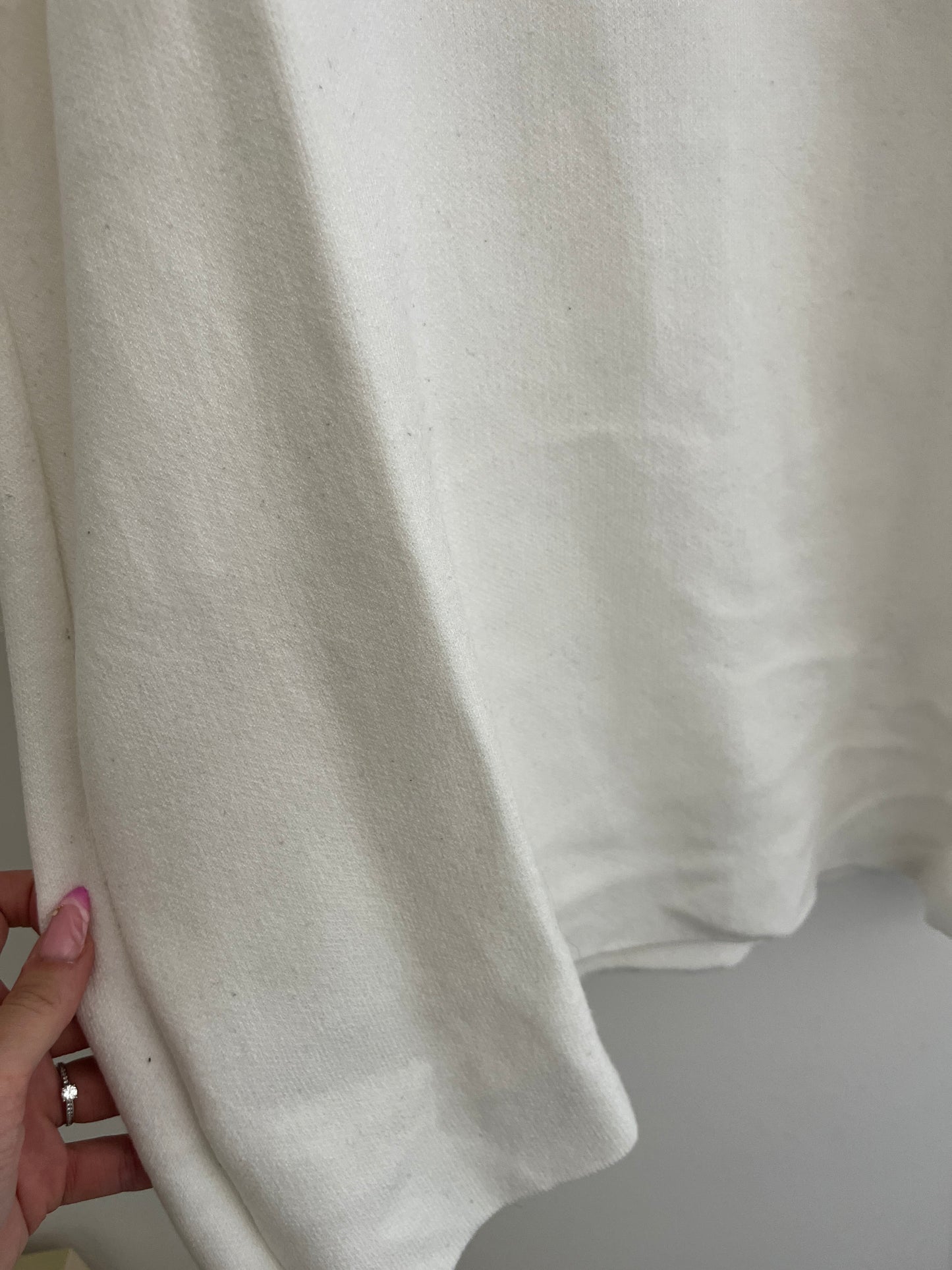 Pull long à manches longues et à col roulé blanc Jennyfer - S