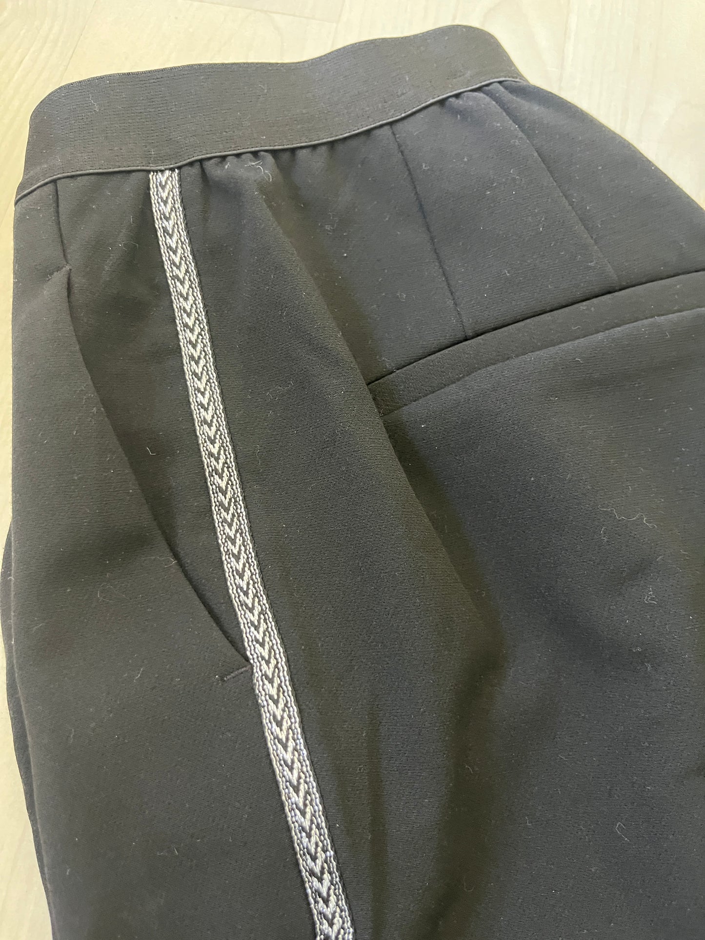 Pantalon habillé noir avec liseraie argenté Camaïeu - 36