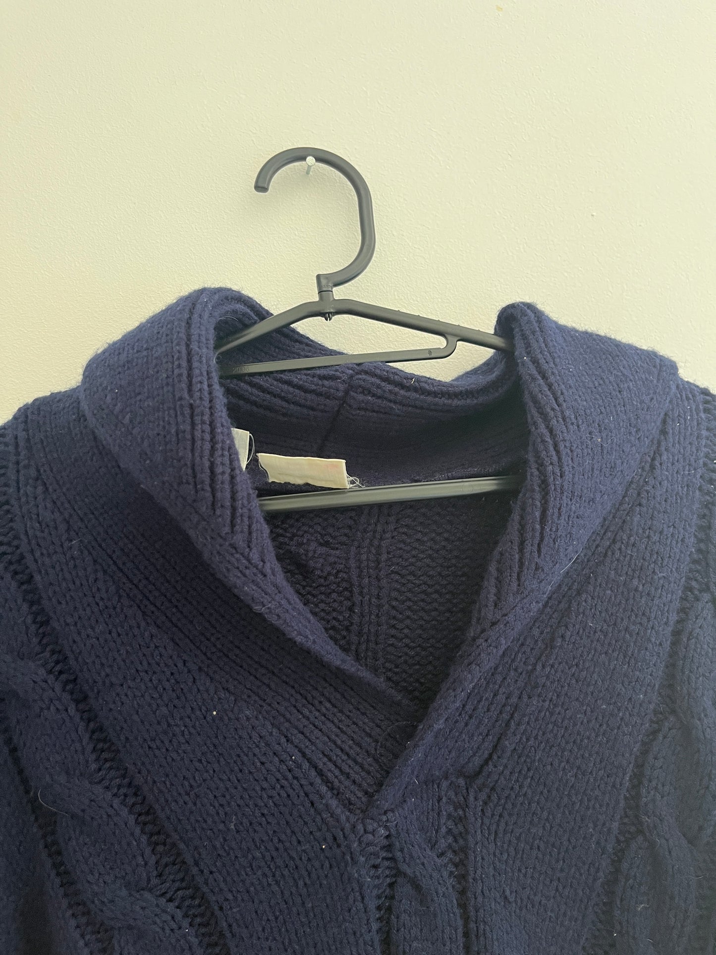 Pull à manches longues en grosses mailles bleu marine Levi’s - S