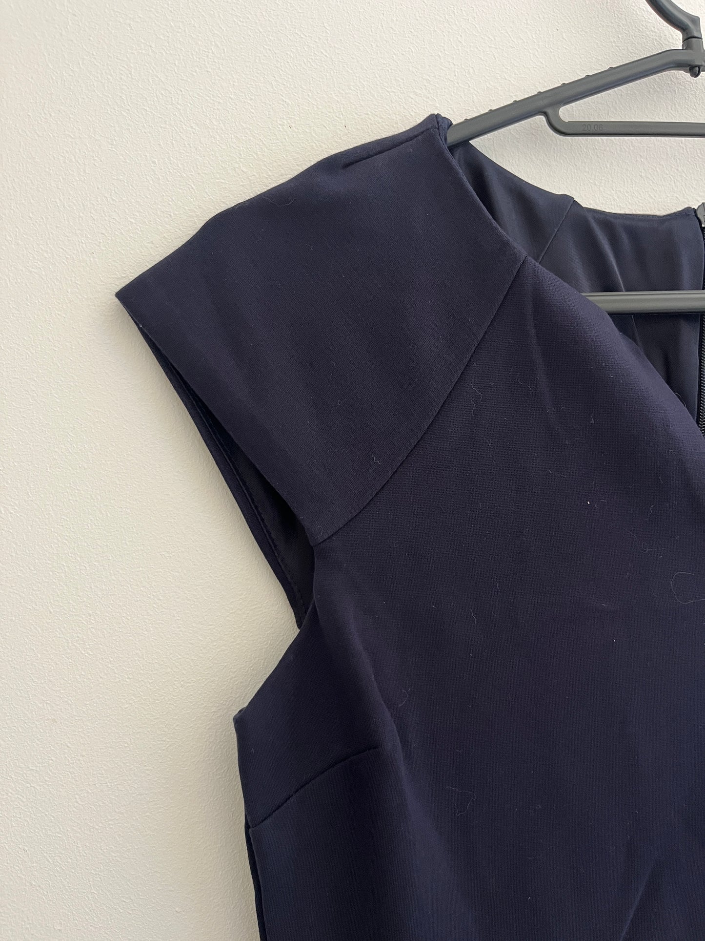 Robe chic courte à manches longues bleu marine Mango - 34