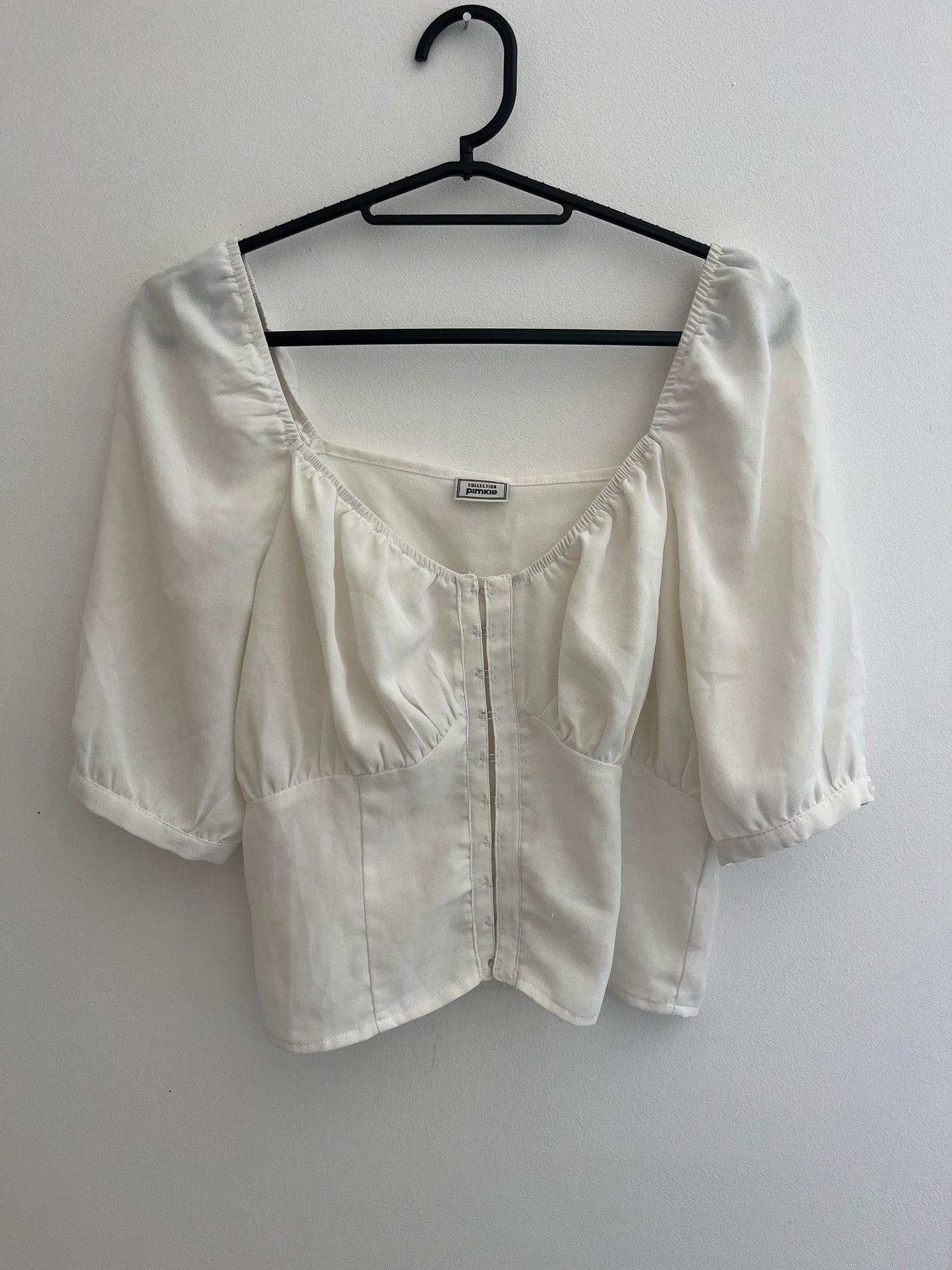 Crop top type « bustier » blanc Pimkie - XS