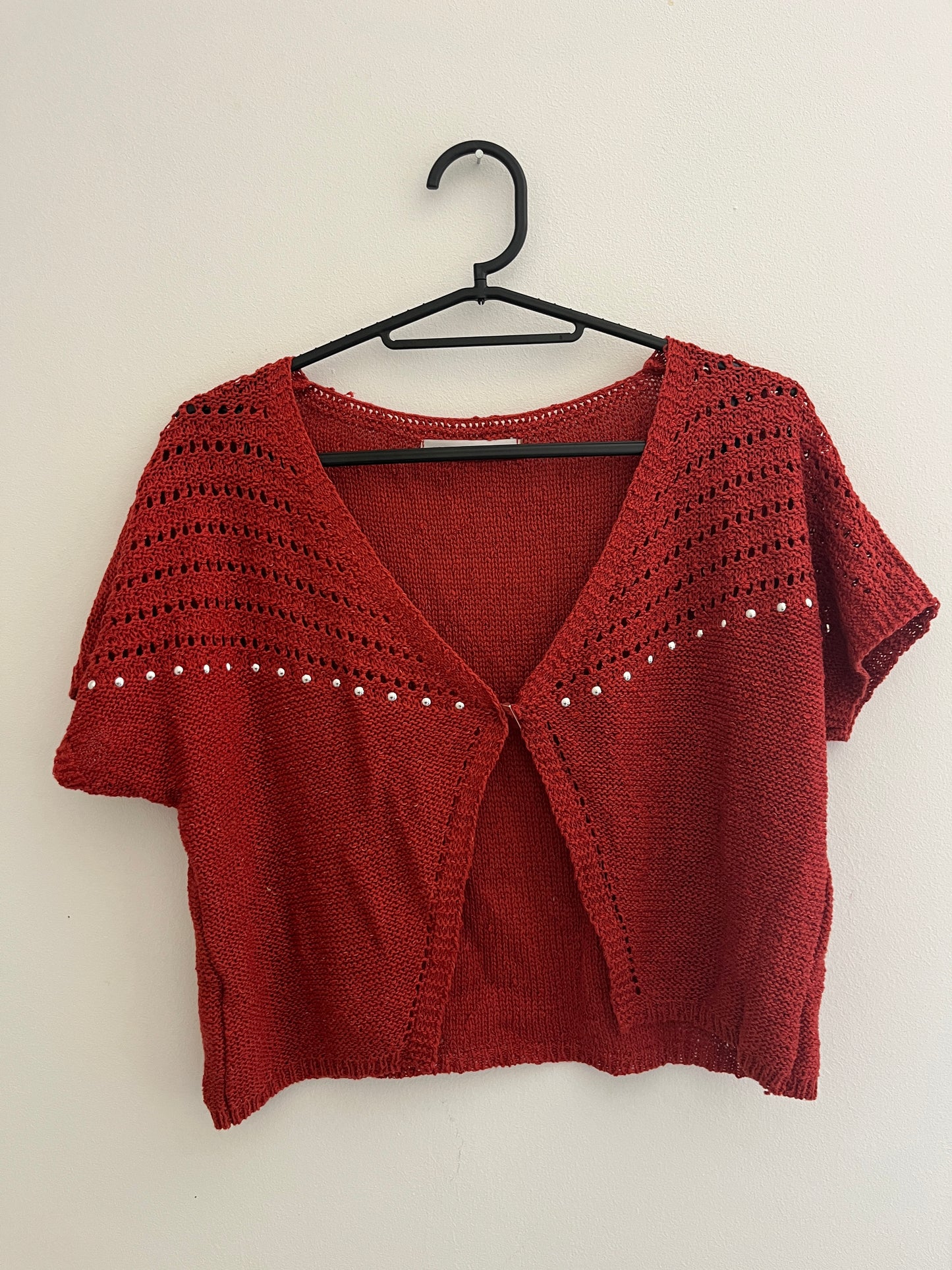 Boléro à manches courtes rouge Armand Thiery - XS