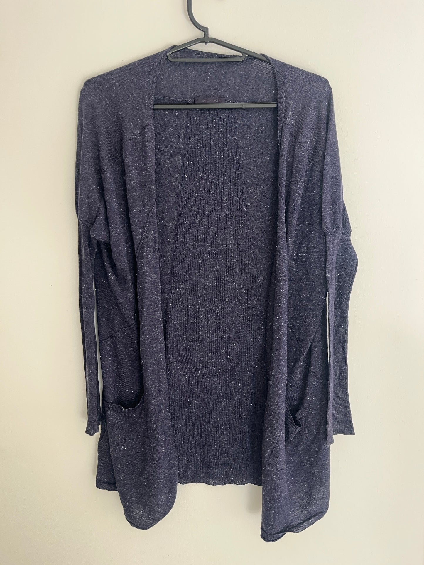 Gilet à manches longues violet pailleté Promod - XS