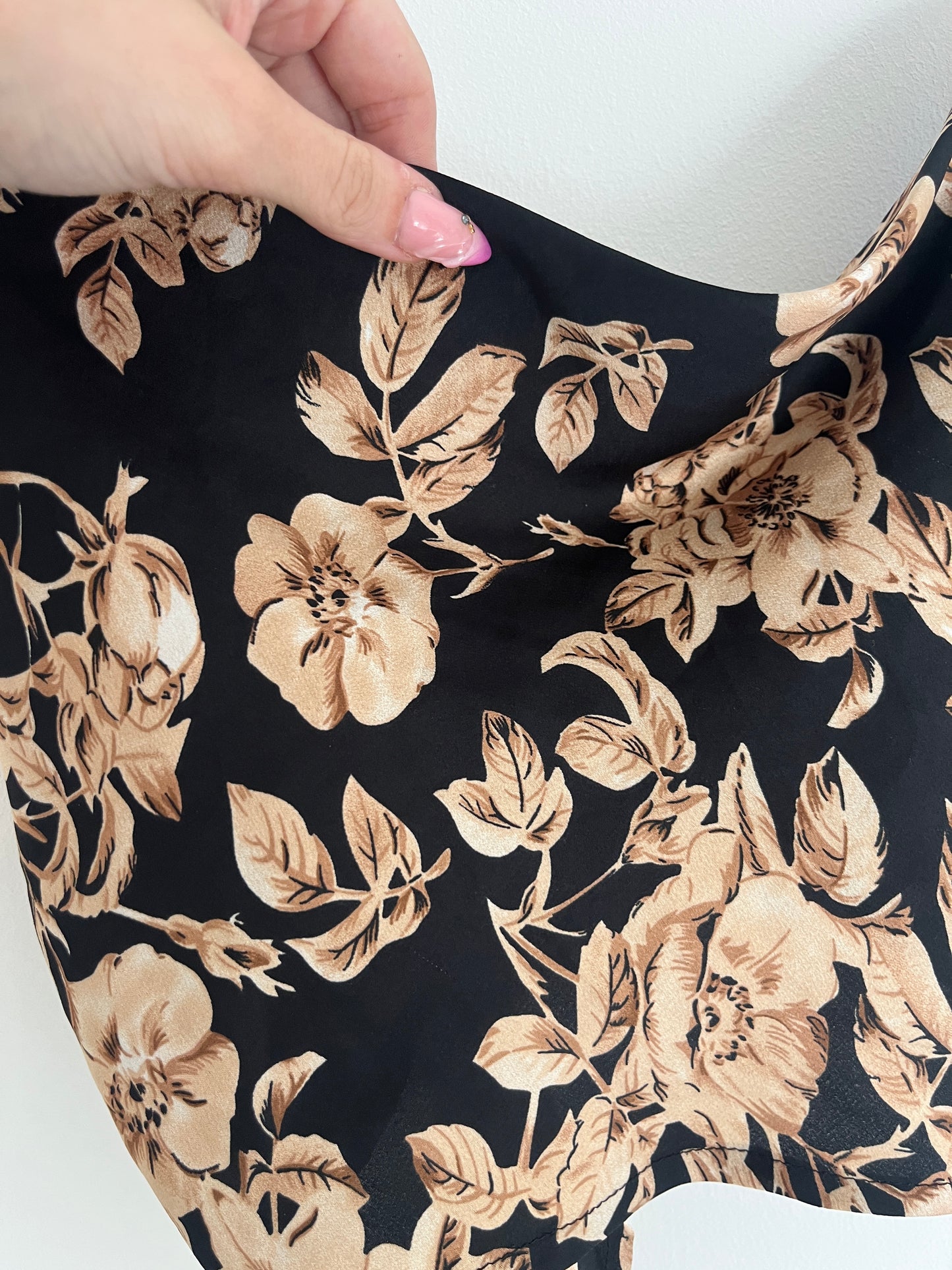 Crop top dos nu avec fleurs - XS