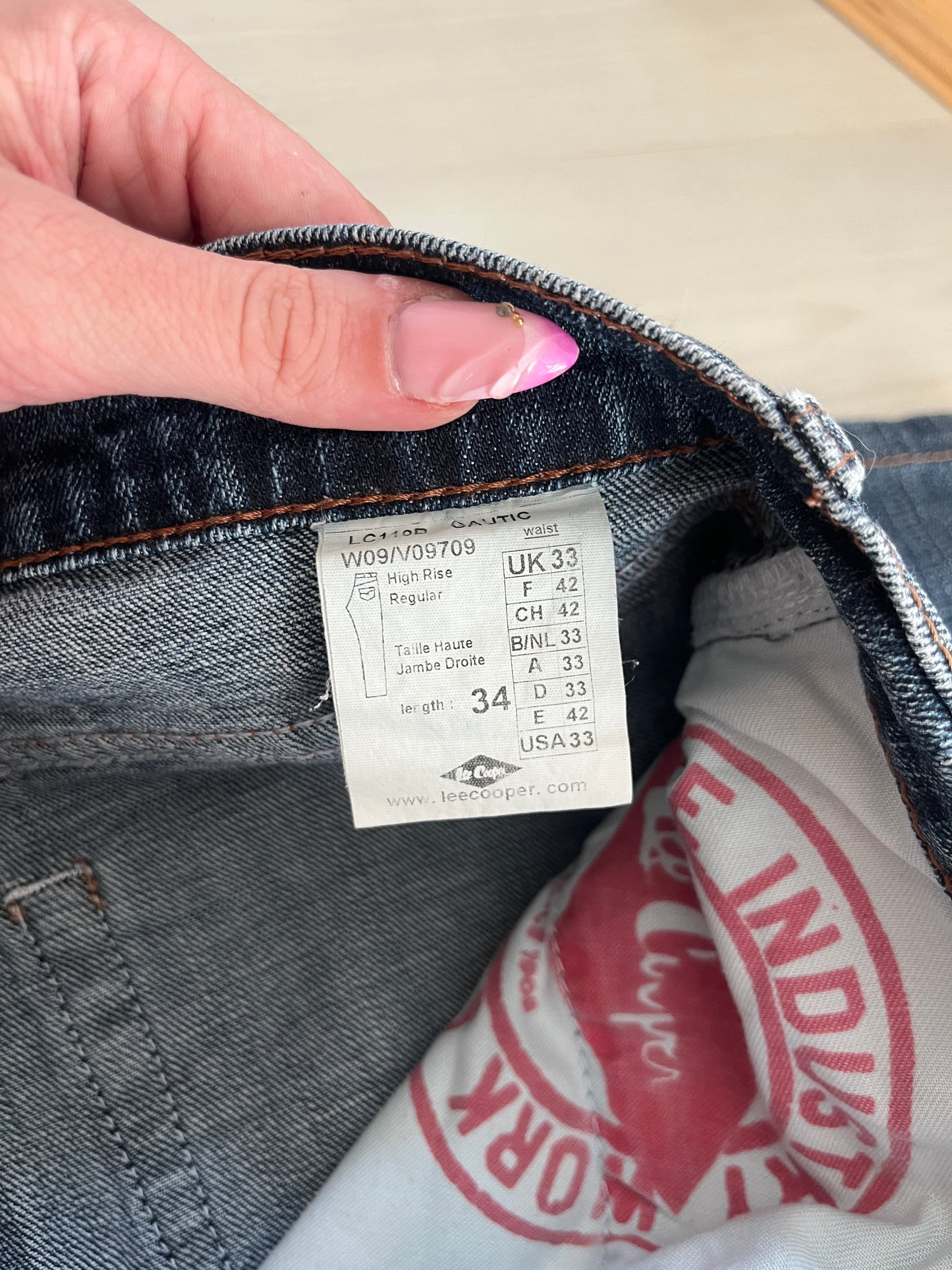 Jean bleu effet délavé Lee Cooper - 42