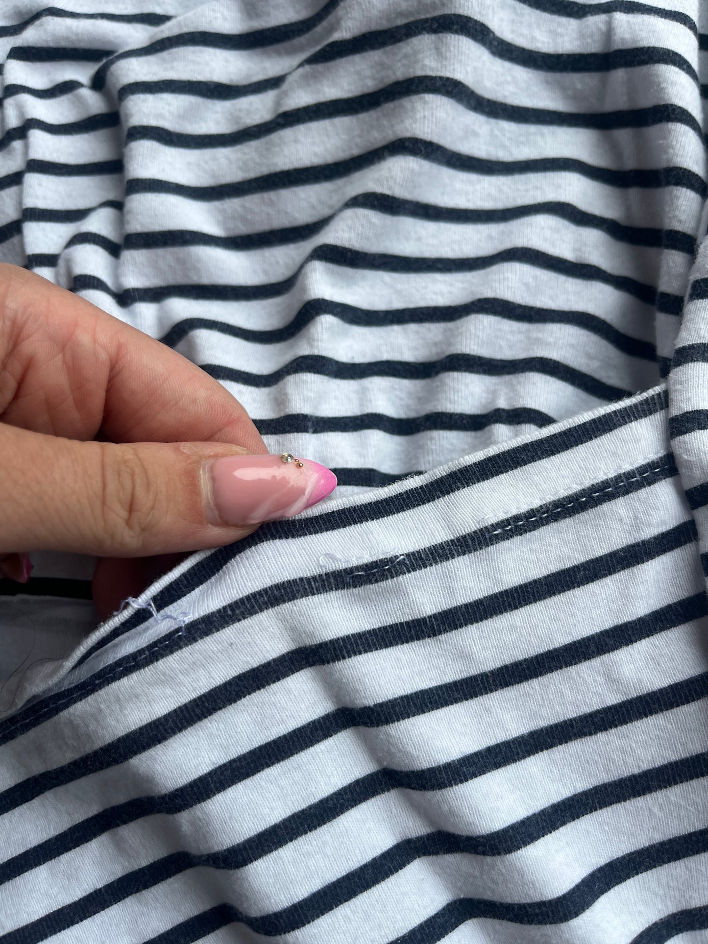 Pyjama léger rayé Petit Bateau « cœur à cœur » - 18 mois