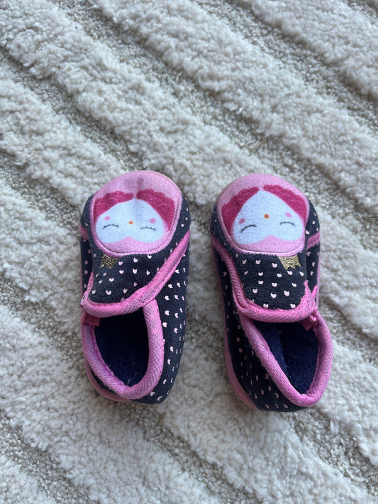 Paire de chaussons avec semelle rigide chouettes DPAM - Pointure 19