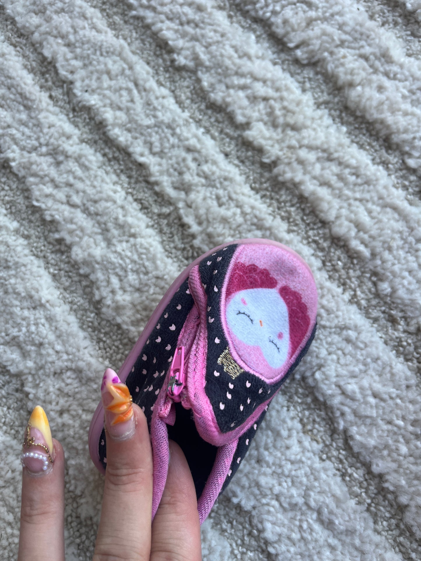 Paire de chaussons avec semelle rigide chouettes DPAM - Pointure 19