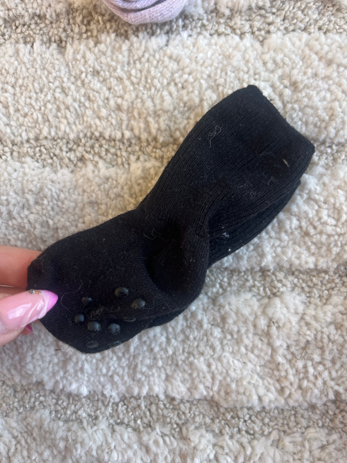 Lot 5 paires de chaussettes anti dérapantes côtelées - 0/3 mois