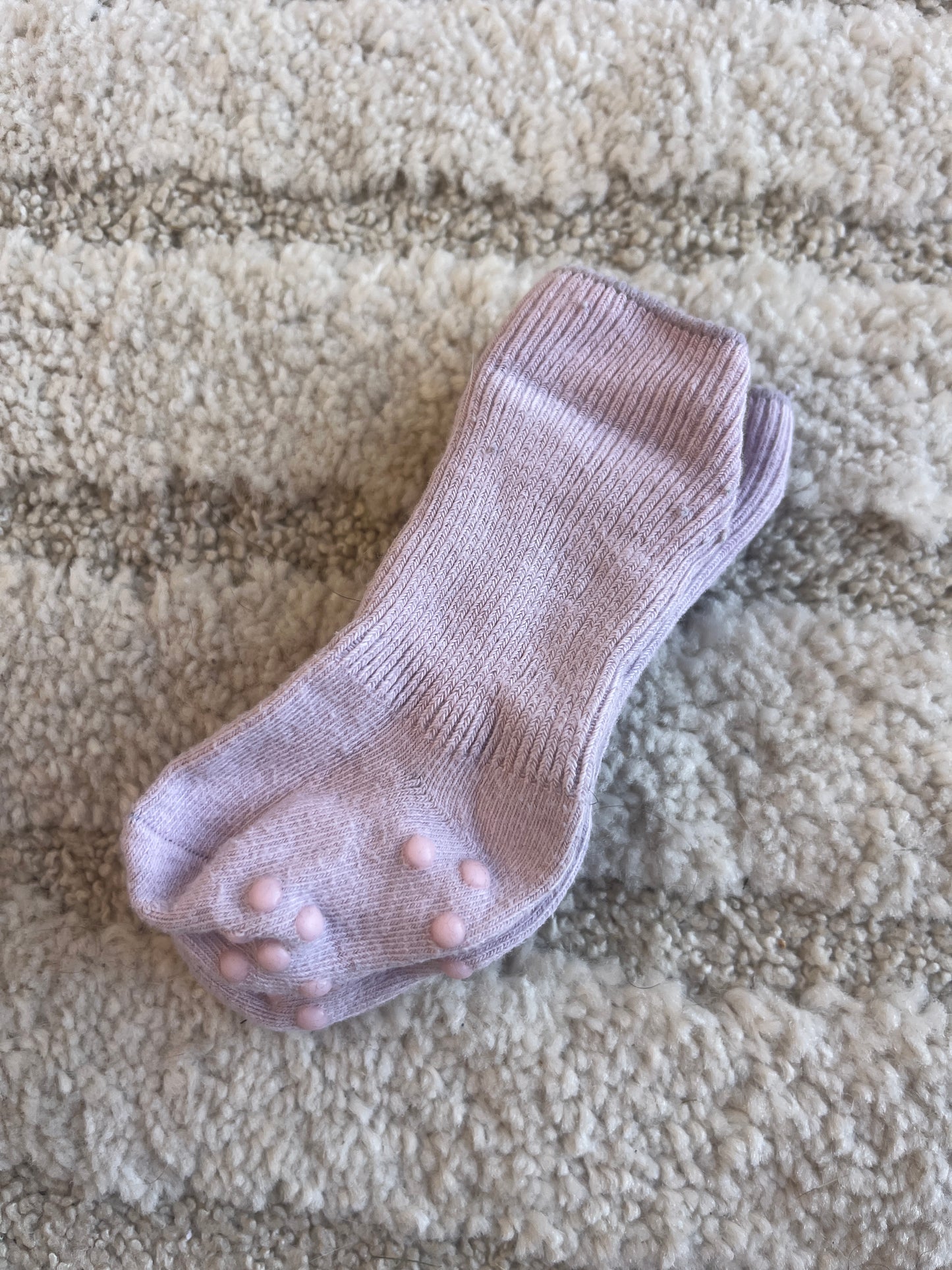 Lot 5 paires de chaussettes anti dérapantes côtelées - 0/3 mois