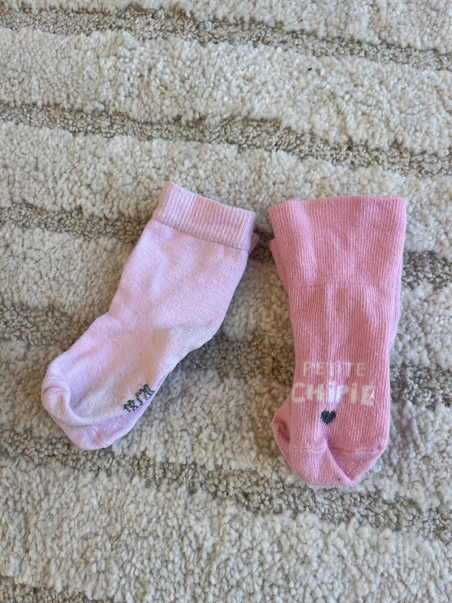 Lot 3 paires de chaussettes rose « petite chipie » - Pointure 18/20