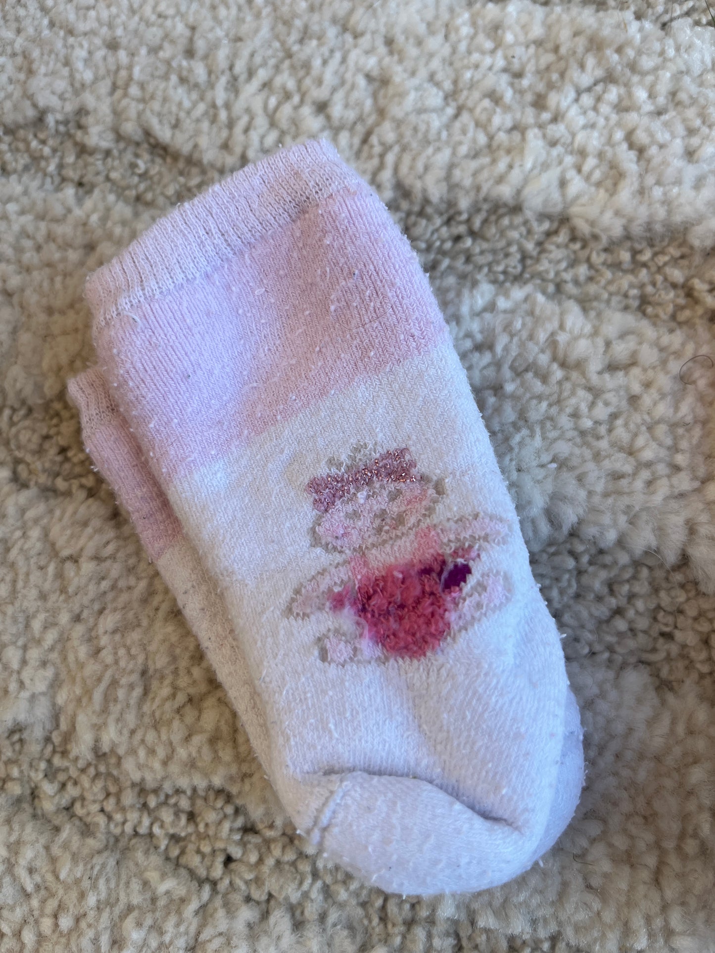 Lot 2 paires de chaussettes « c’est une fille » blanc et rose - Pointure 15/16