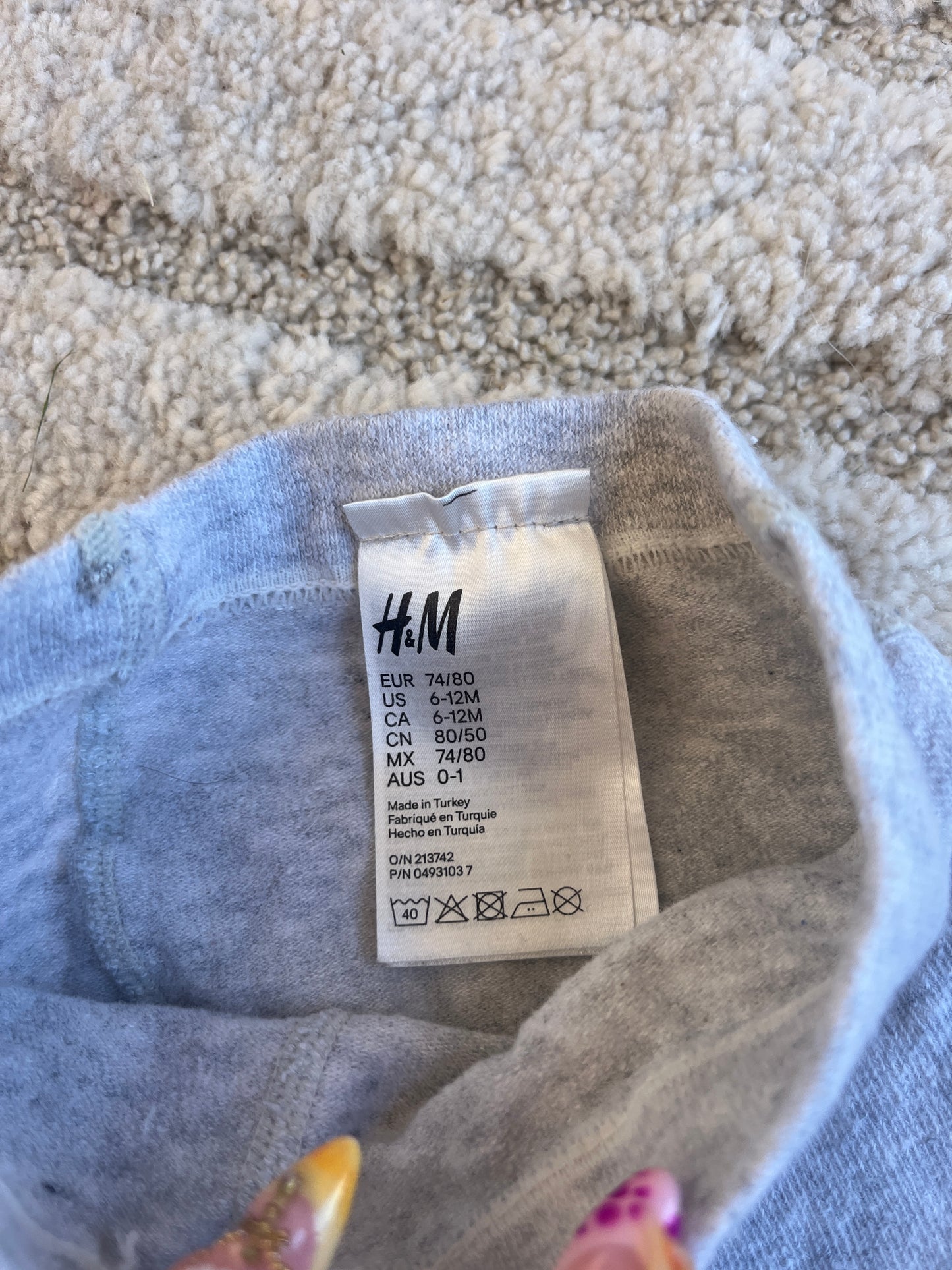 Paire de collant gris H&M - 74/80 cm