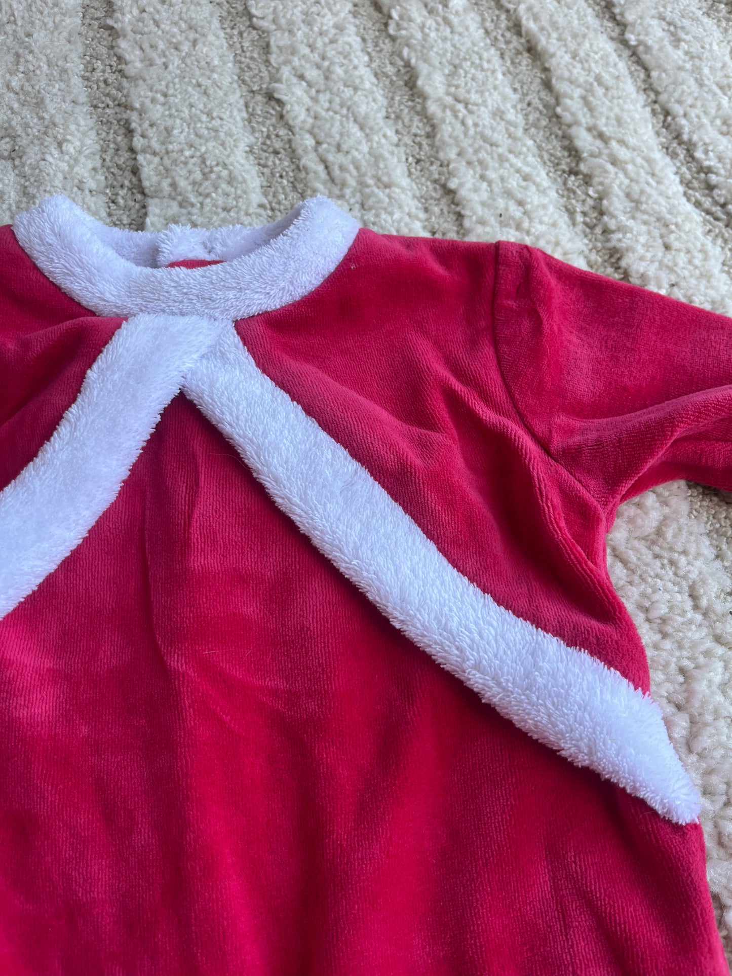 Pyjama velours père Noël - 9 mois