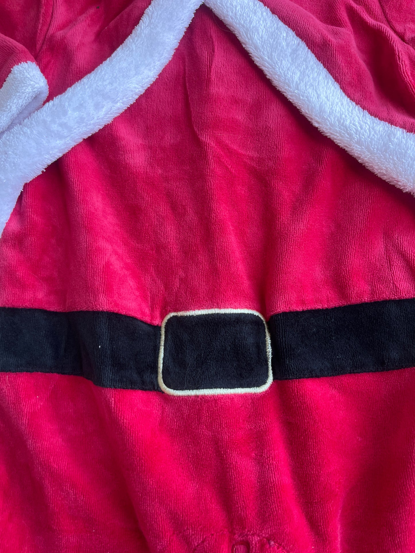 Pyjama velours père Noël - 9 mois