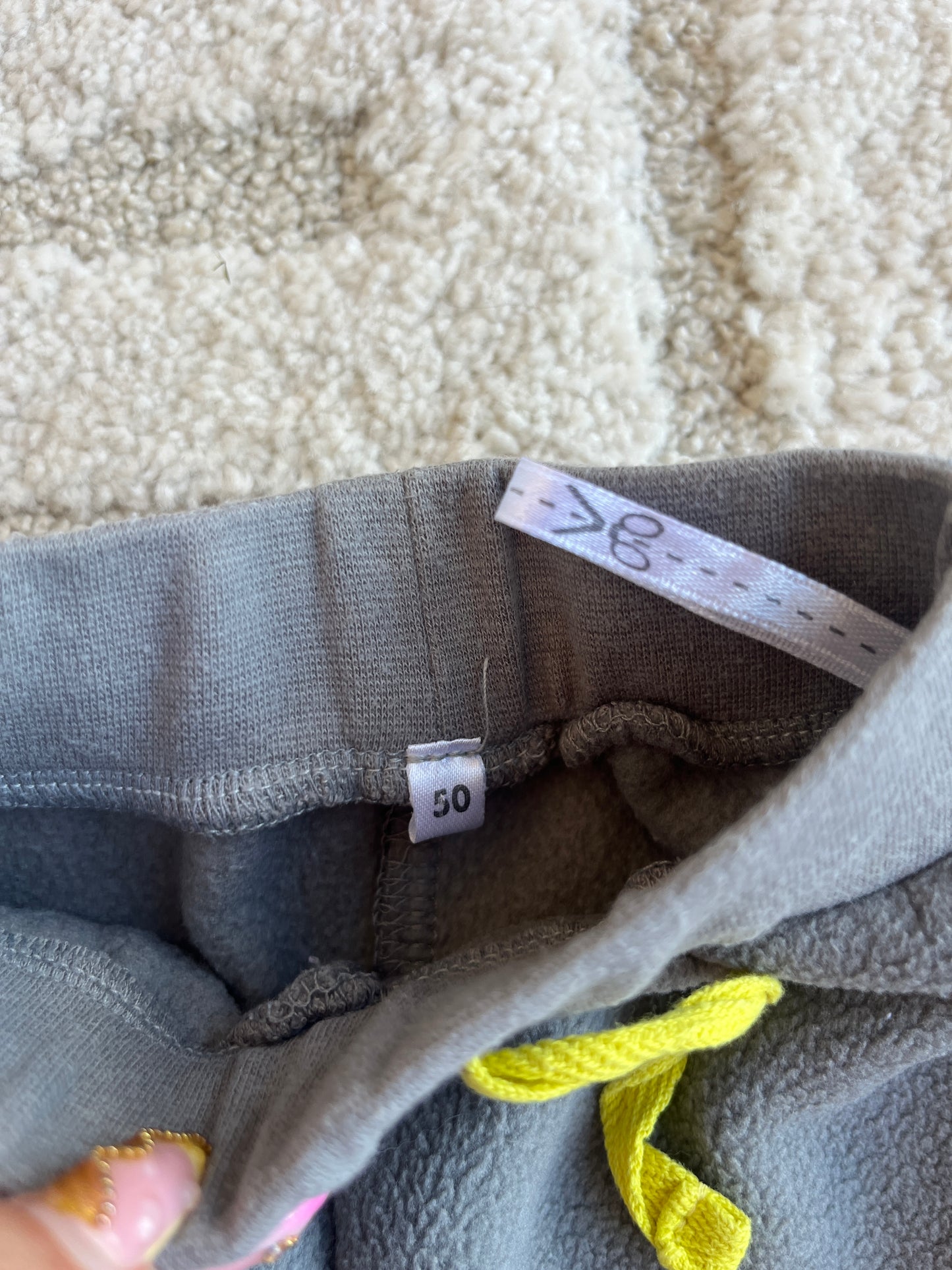 Jogging polaire gris - naissance (50 cm)