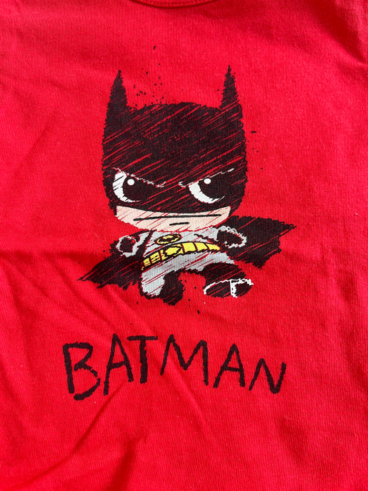 T-shirt à manches courtes rouge Batman - 6 mois
